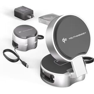 Magnetic Wireless Charger Stand, Fast Foldable Magnetic Wireless Charging Stand